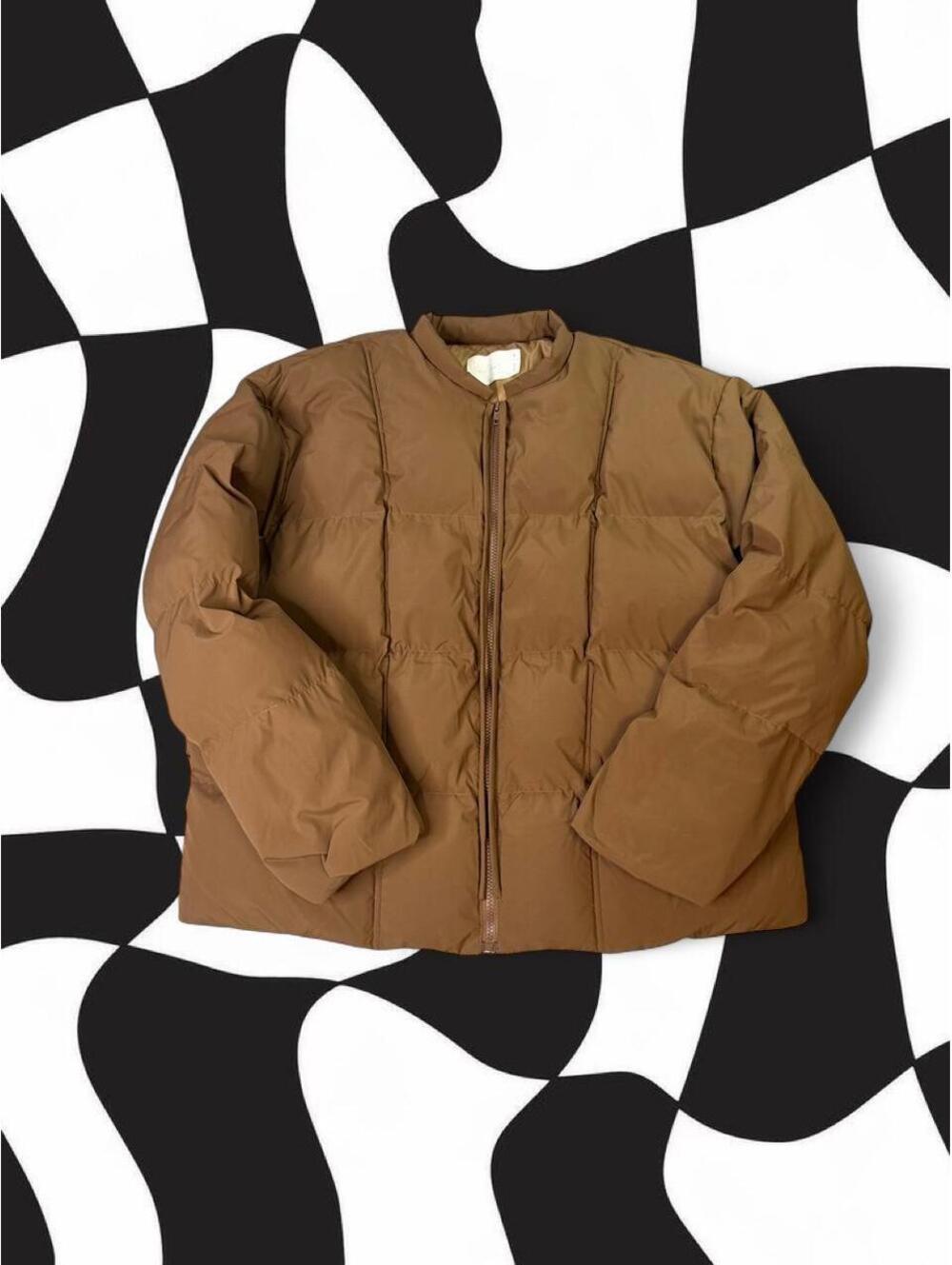 All Row Brown Puffer Jacket